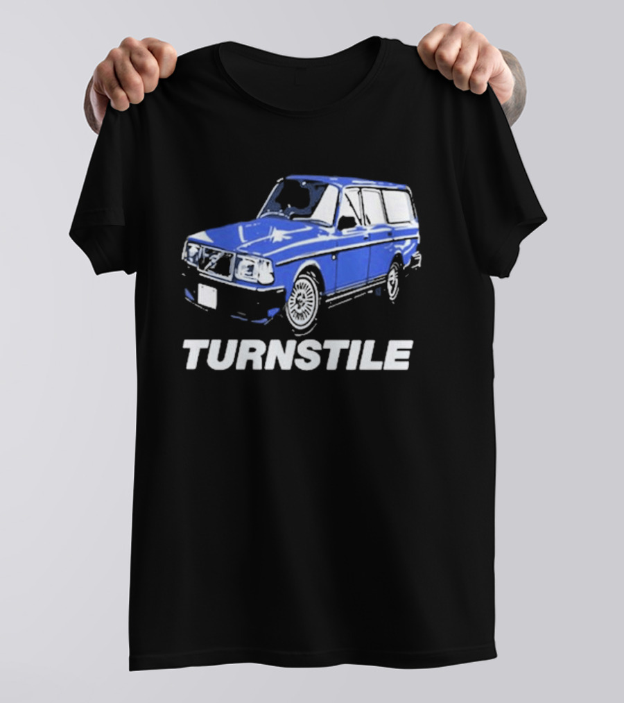 Turnstile Oversized Blue Car T-Shirt