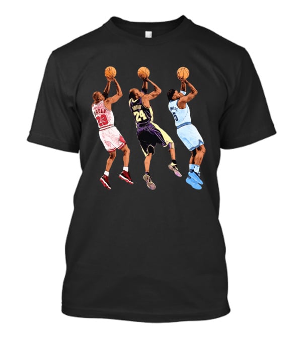 Fadeaway Jordan 23 Bryant 24 Edwards 5 Jump T-Shirt