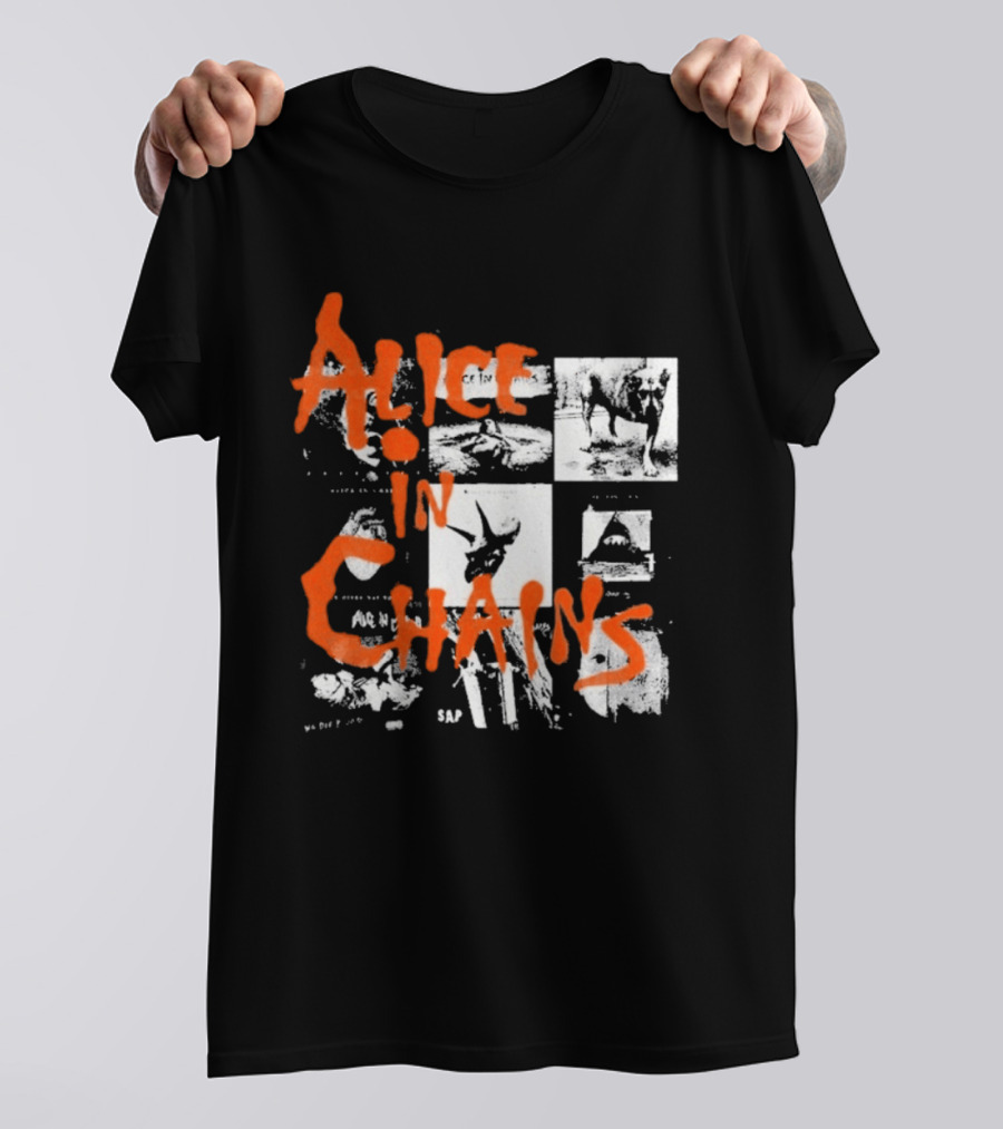 Alice In Chains Grunge Band Album Artwork Compilation T-Shirt