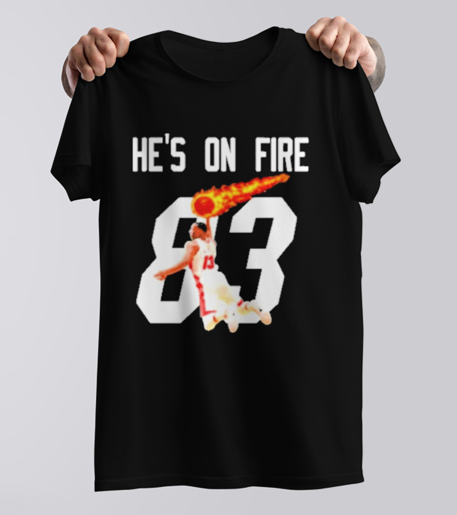 Bam Adebayo 83 Points He's On Fire Dunk Basketball T-Shirt