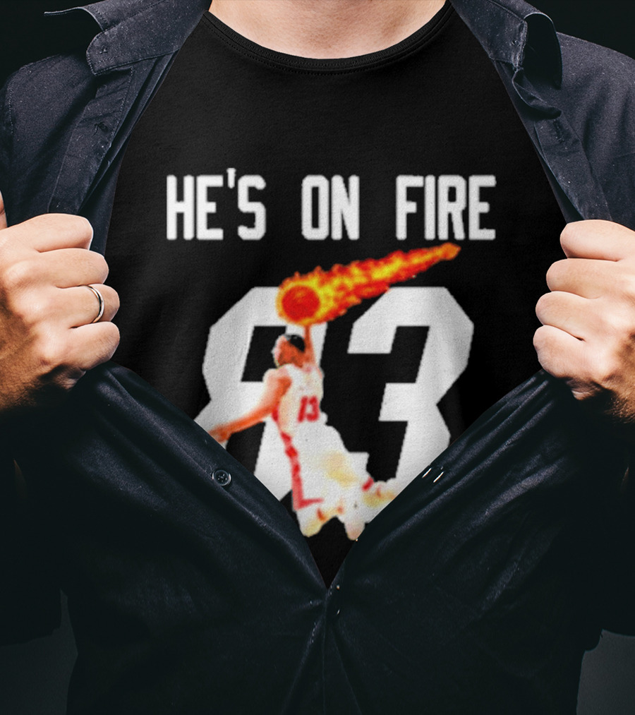 Bam Adebayo 83 Points He's On Fire Dunk Basketball T-Shirt