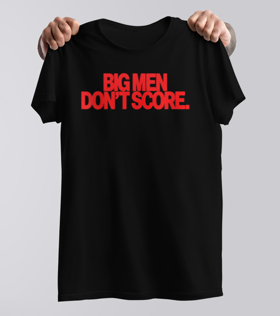 Bam Adebayo Big Men Don't Score Bold Red T-Shirt
