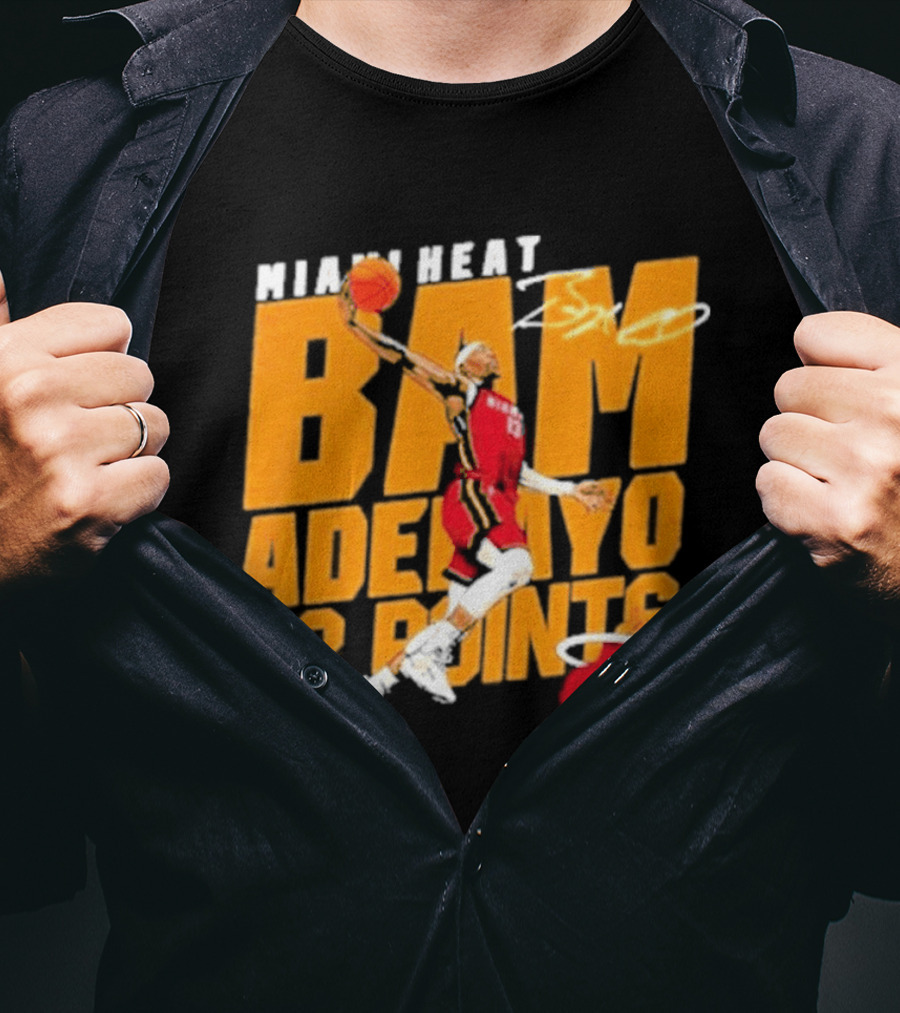 Miami Heat Bam Adebayo Slam Dunk 83 Points T-Shirt