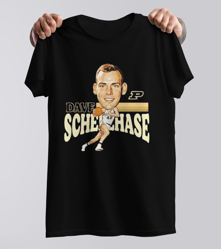 Dave Schellhase Purdue Boilermakers Basketball Legends Caricature 42 T-Shirt