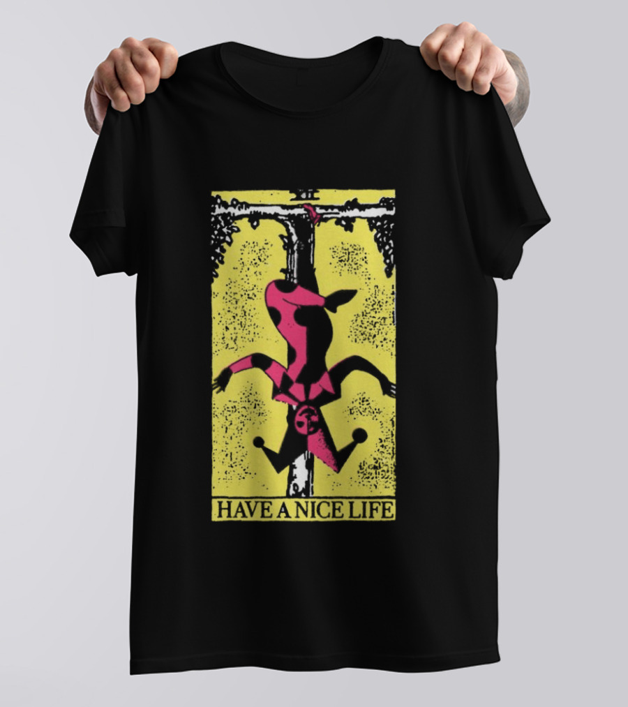 The Flenser Have A Nice Life Upside Down Guy Jester Tarot T-Shirt