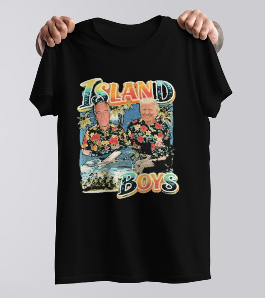 Island Boys Trump Epstein Hawking Hawaiian T-Shirt