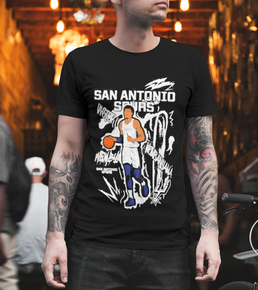Victor Wembanyama San Antonio Spurs Chalked Up Player T-Shirt