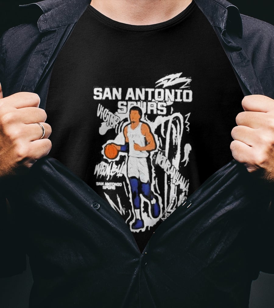 Victor Wembanyama San Antonio Spurs Chalked Up Player T-Shirt