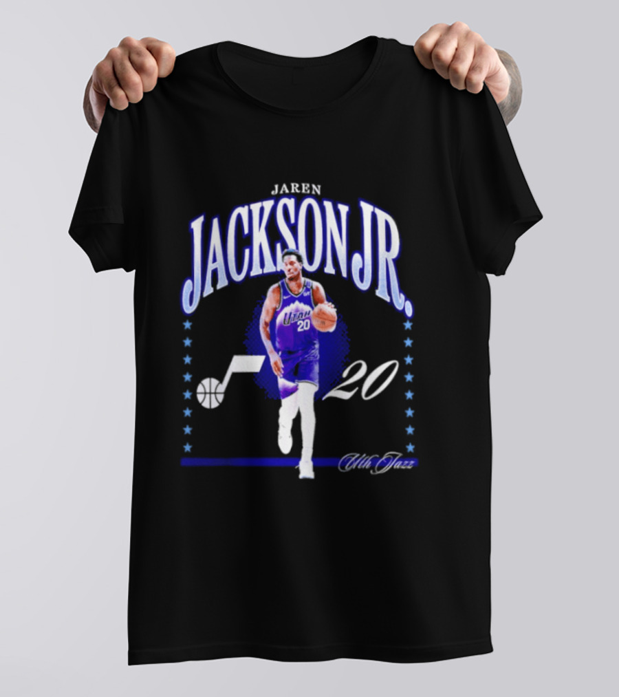Jaren Jackson Jr. Utah Jazz 20 NBA Basketball Fan Collection T-Shirt