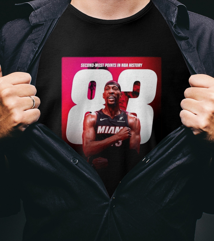Bam Adebayo 83 Second Most Points NBA History Miami ESPN T-Shirt