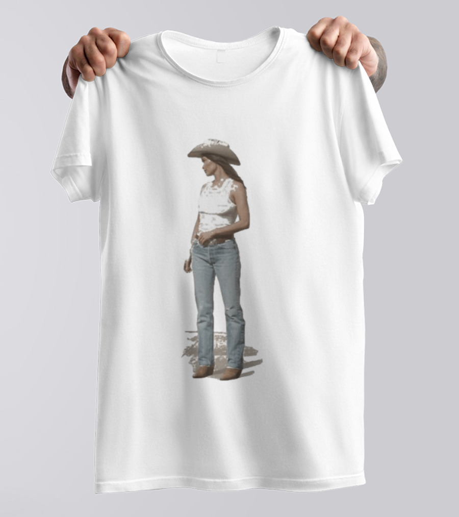 Kacey Musgraves Middle Of Nowhere Cowgirl Style Jeans And Hat T-Shirt