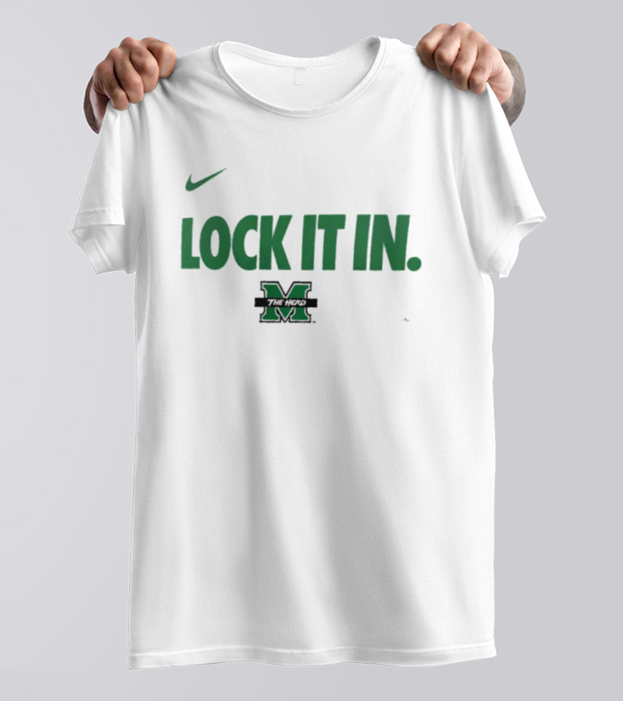 Nike Marshall University Basketball Lock It In M T-Shirt