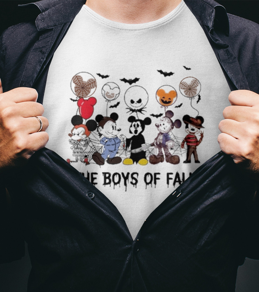 Mickey Mouse Walt Disney Halloween The Boys Of Fall 2024 T-Shirt