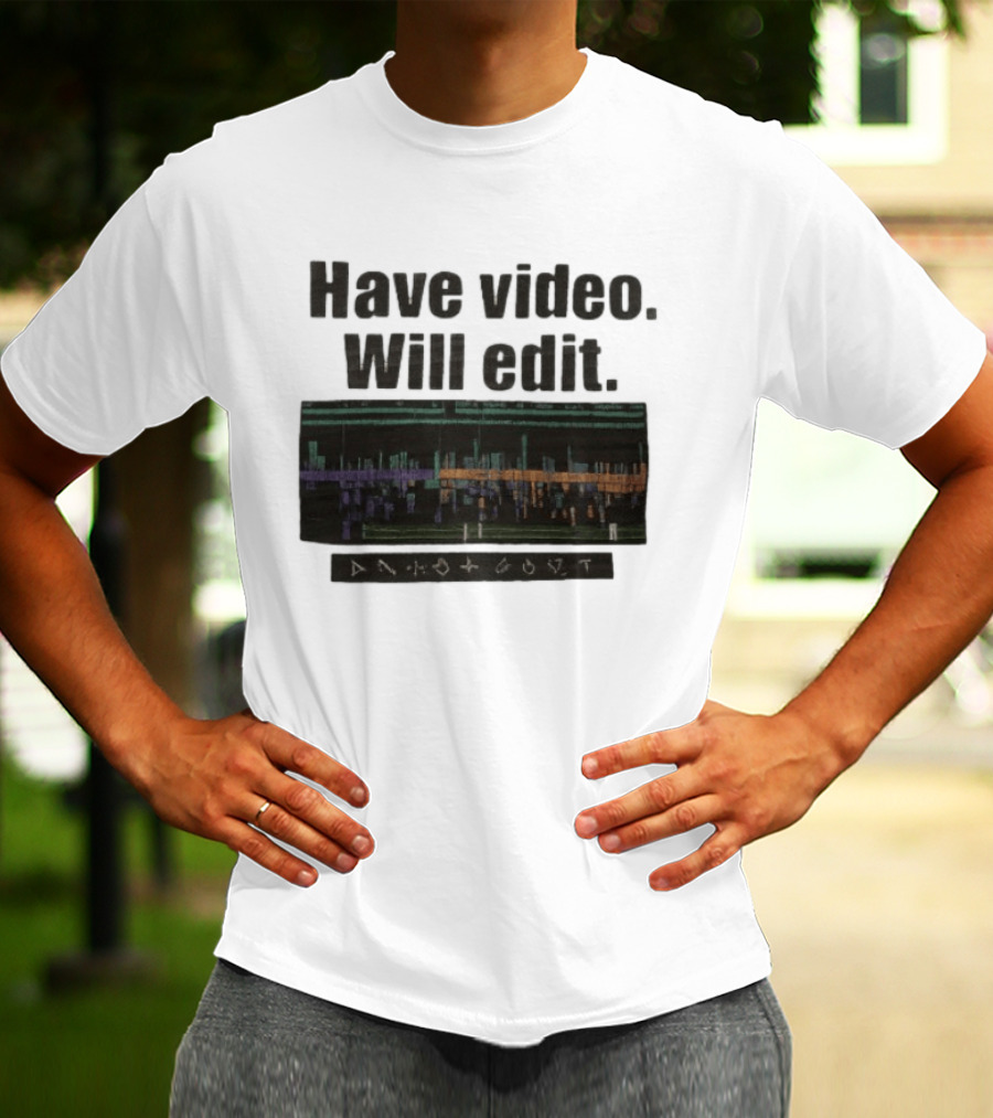 Have Video Will Edit Film Strip T-Shirt