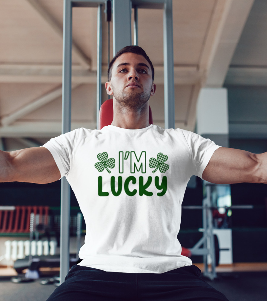 I'm Lucky Shamrock St. Patrick's Day Matching Outfit T-Shirt