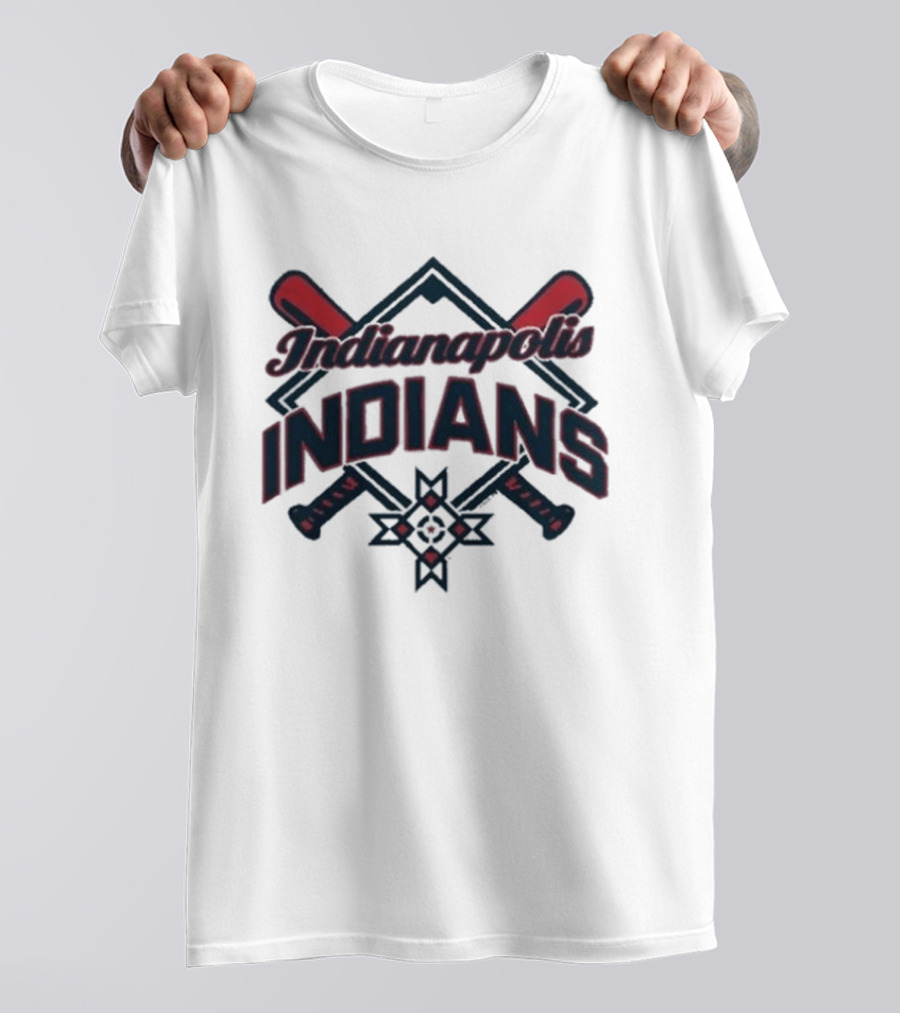 Indianapolis Indians 2026 Native American Heritage Night Baseball Crossed Bats T-Shirt
