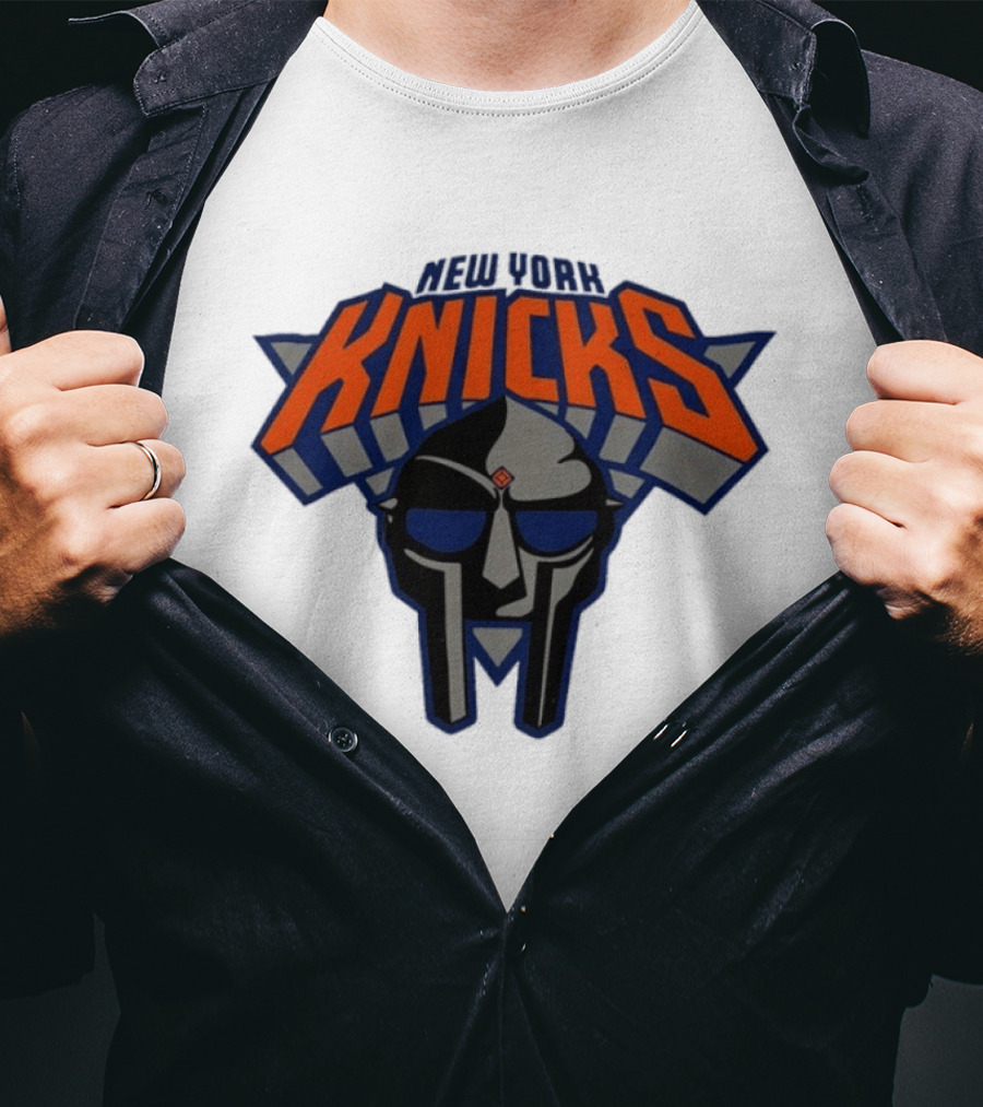New York Knicks MF Doom Mask Collaboration T-Shirt