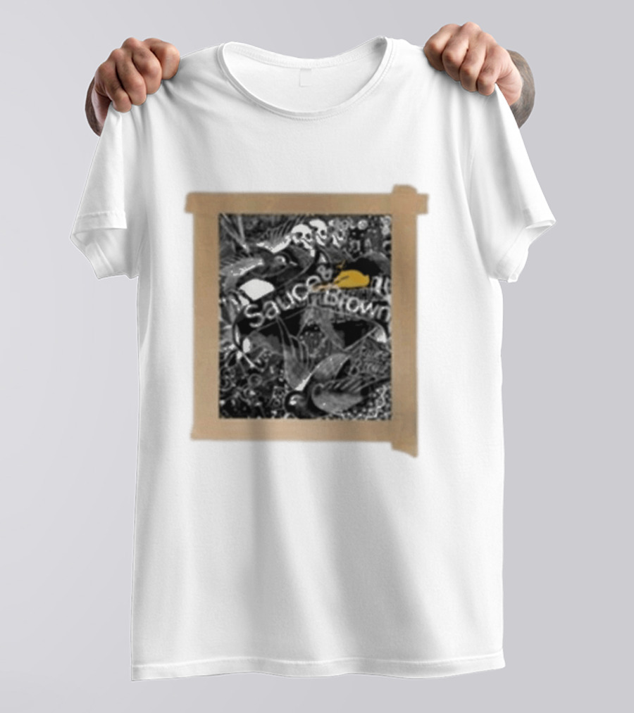 Sauceandbrown Project Press Ornate Bird And Skull T-Shirt