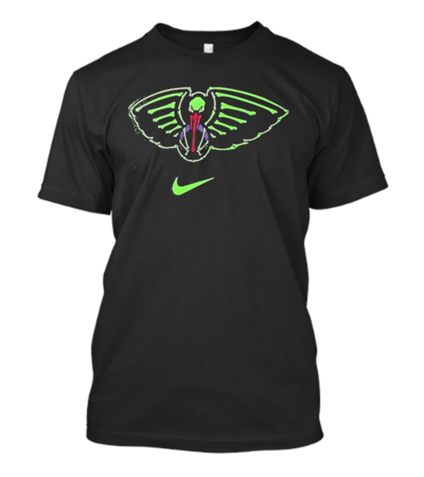 New Orleans Pelicans Nike 2025 2026 NBA City Edition Neon Wings T-Shirt