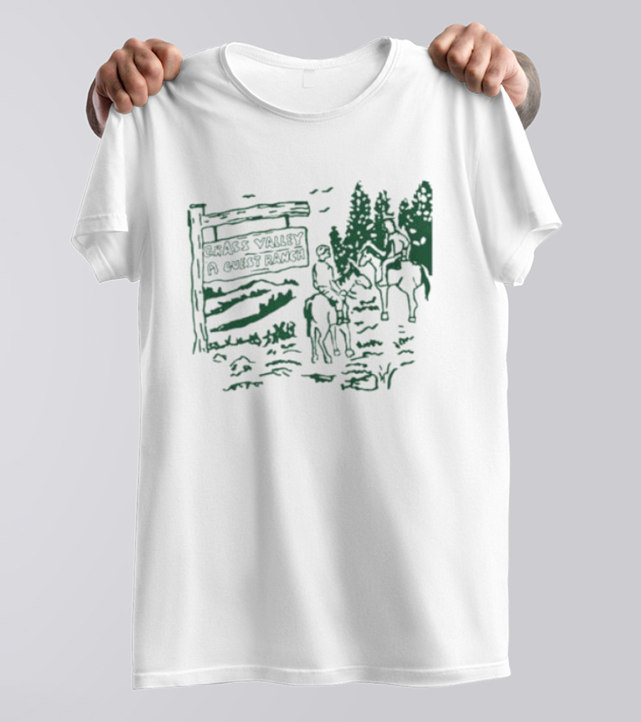 Grass Valley Guest Ranch Scenic Horseback Adventure T-Shirt