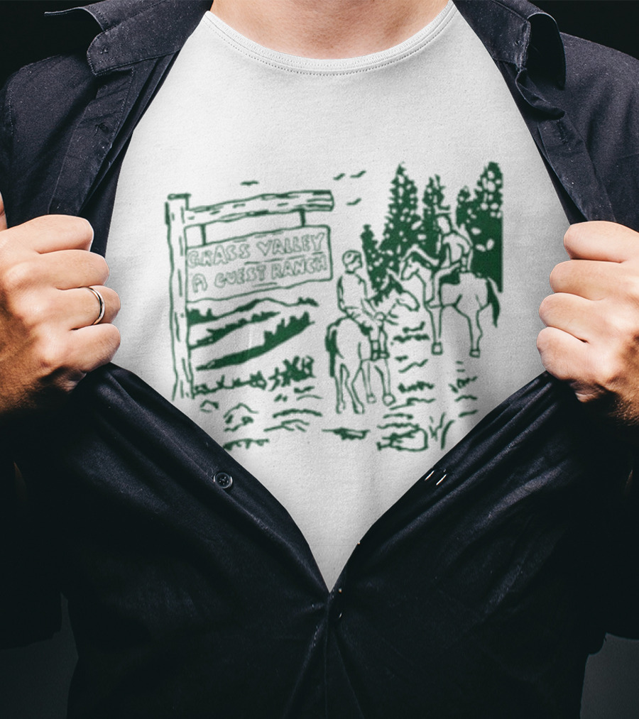 Grass Valley Guest Ranch Scenic Horseback Adventure T-Shirt