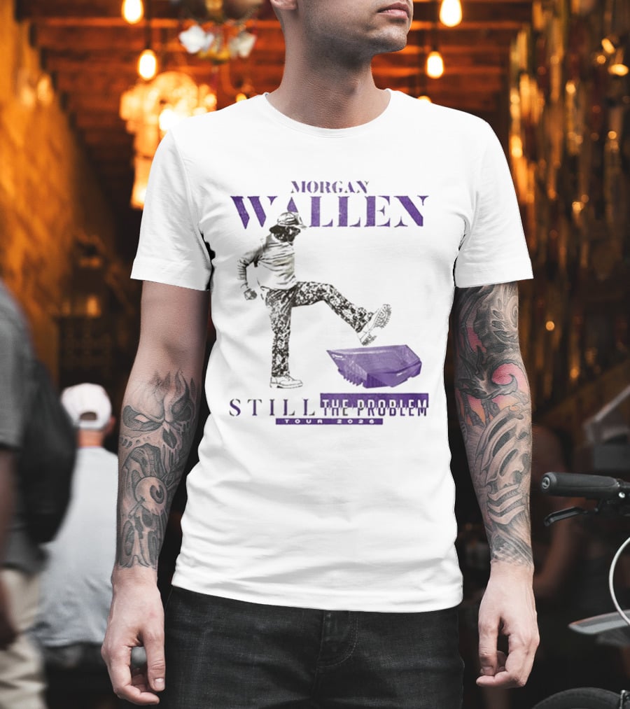 Morgan Wallen Still The Problem Tour 2026 Minnesota Vikings Collaboration T-Shirt