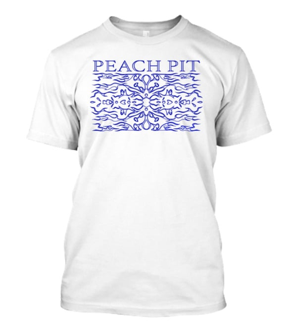 PEACH PIT Blue Mandala Waves T-Shirt