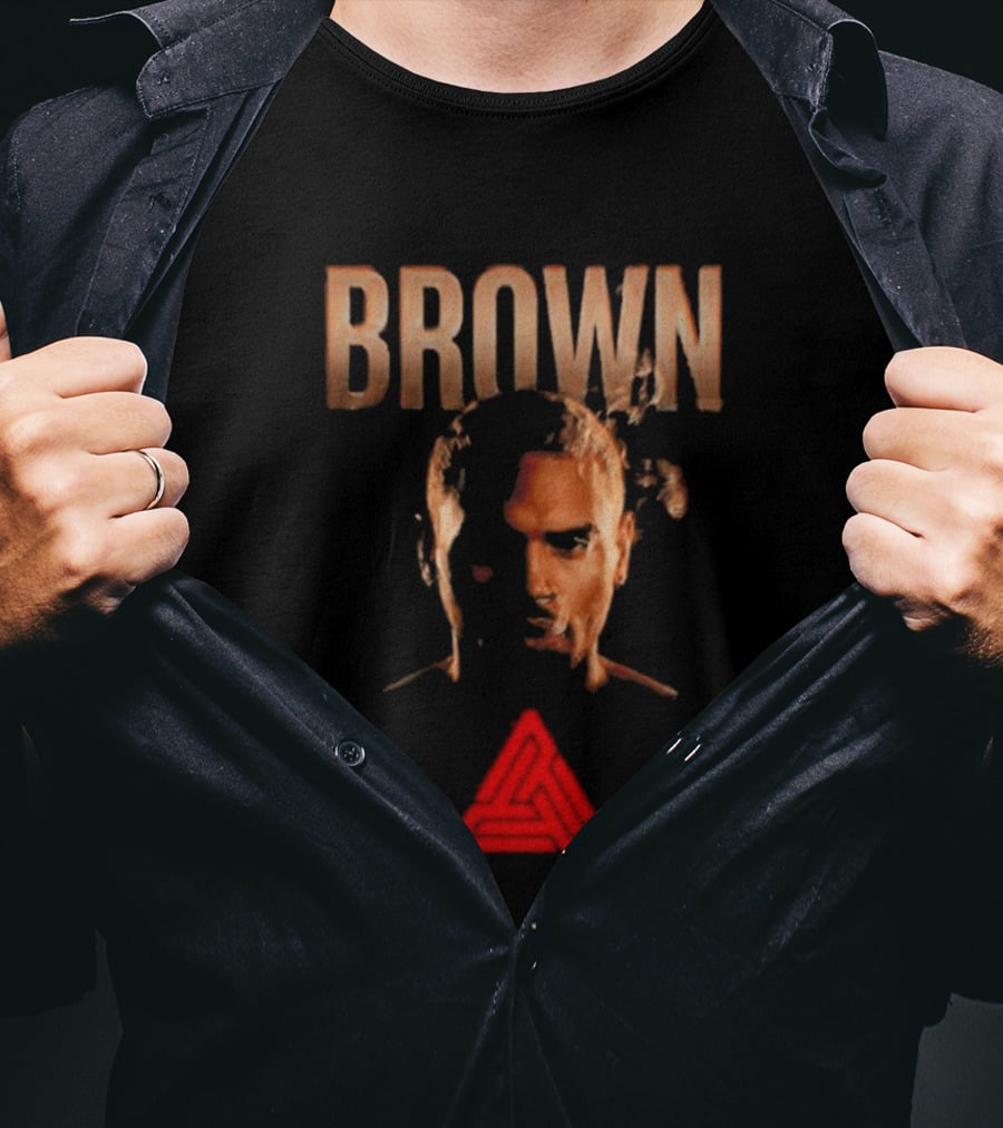 Chris Brown 2026 R&B Tour Promo With Geometric T-Shirt