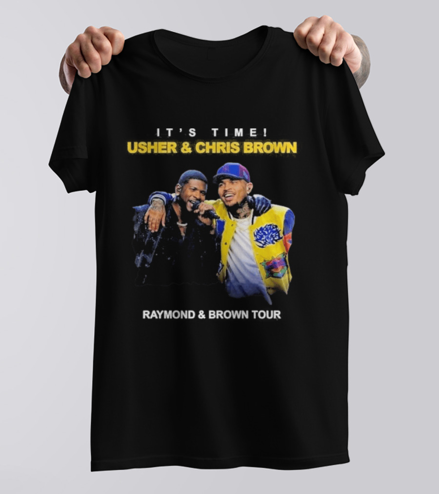 Usher & Chris Brown Raymond & Brown Tour It's Time T-Shirt
