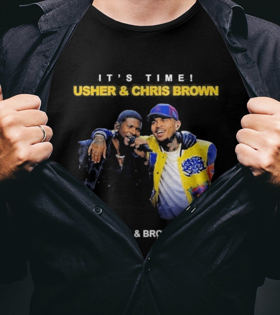 Usher & Chris Brown Raymond & Brown Tour It's Time T-Shirt