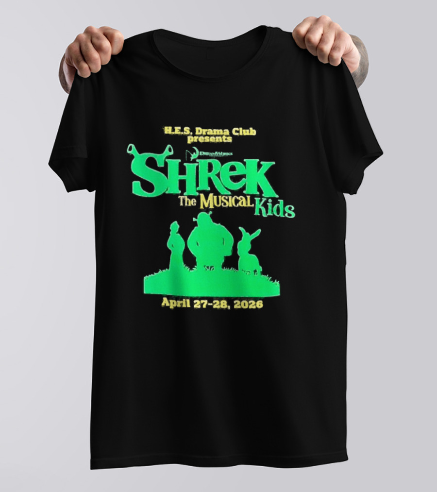 HHS Drama Club Presents Shrek The Musical Kids August 3rd 5th 2023 T-Shirt