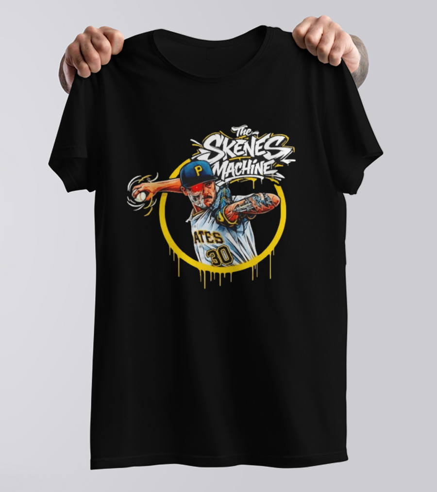The Skenes Machine Paul Skenes Pittsburgh Pirates Pates 30 T-Shirt