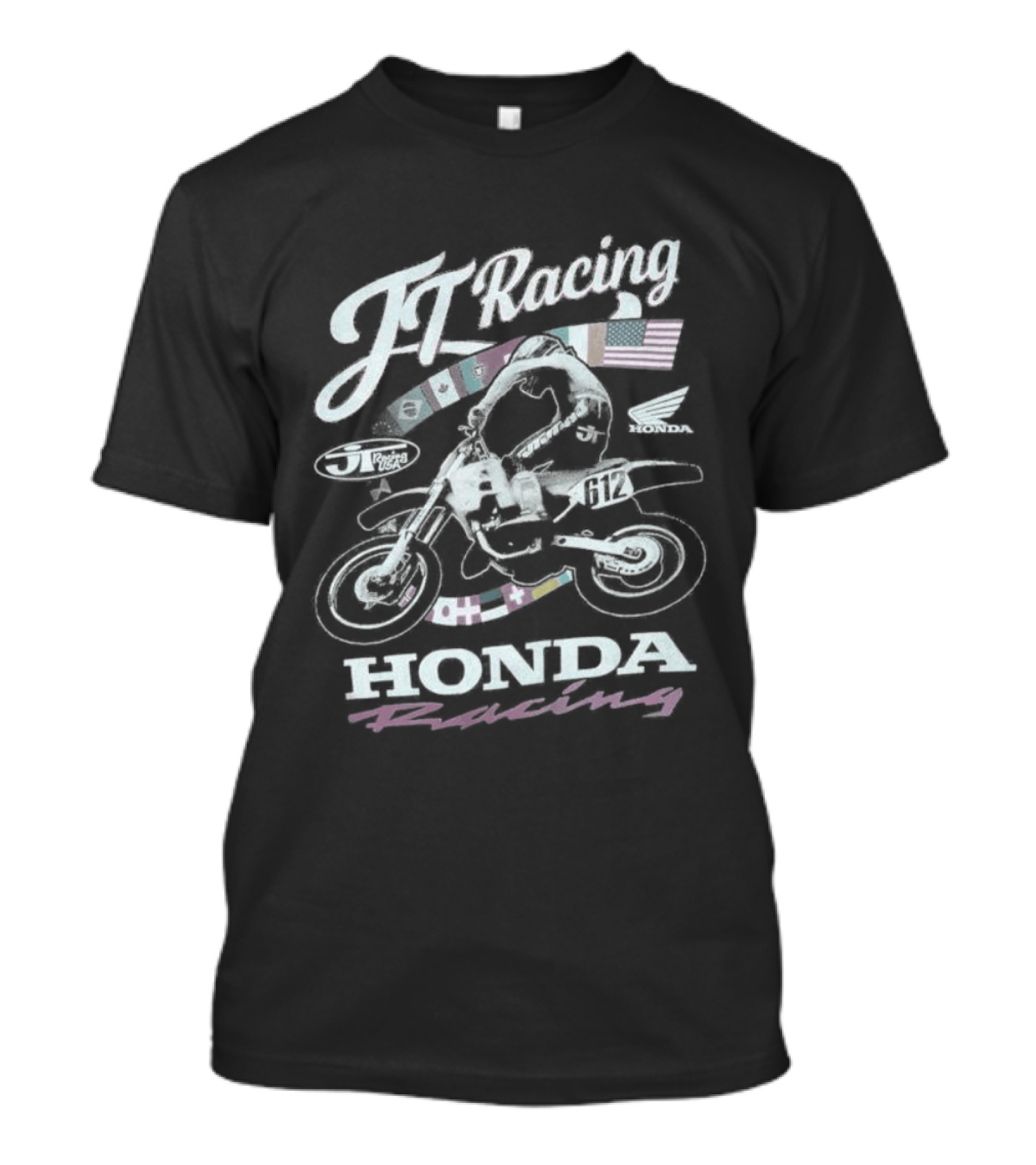 TT Racing Honda Motorcycle Racing T-Shirt