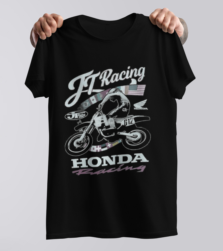 TT Racing Honda Motorcycle Racing T-Shirt