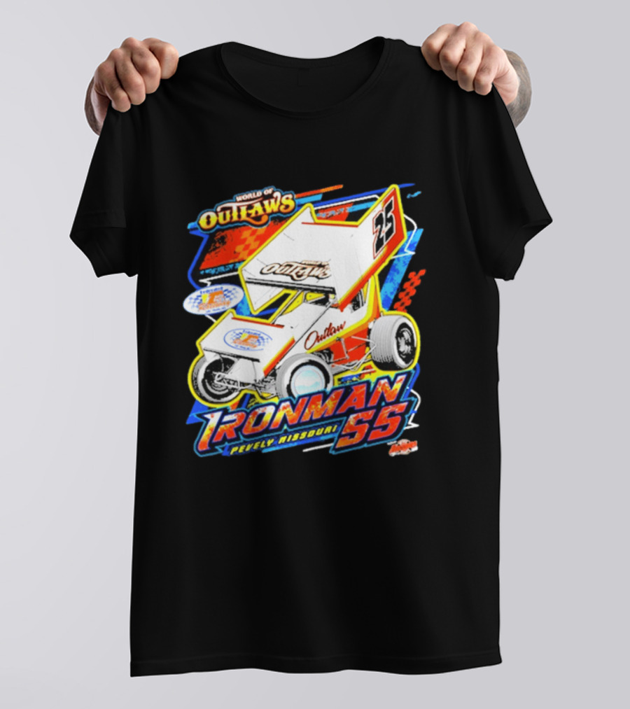 World Of Outlaws Sprint Car Series Ironman 55 Pevely Missouri Racing 23 T-Shirt