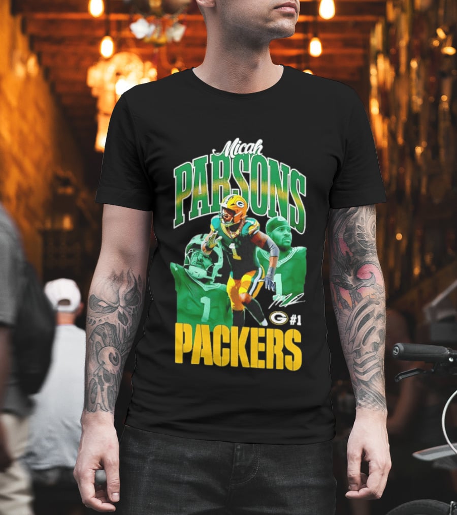 Micah Parsons Green Bay Packers NFL Iconic 2023 #1 T-Shirt