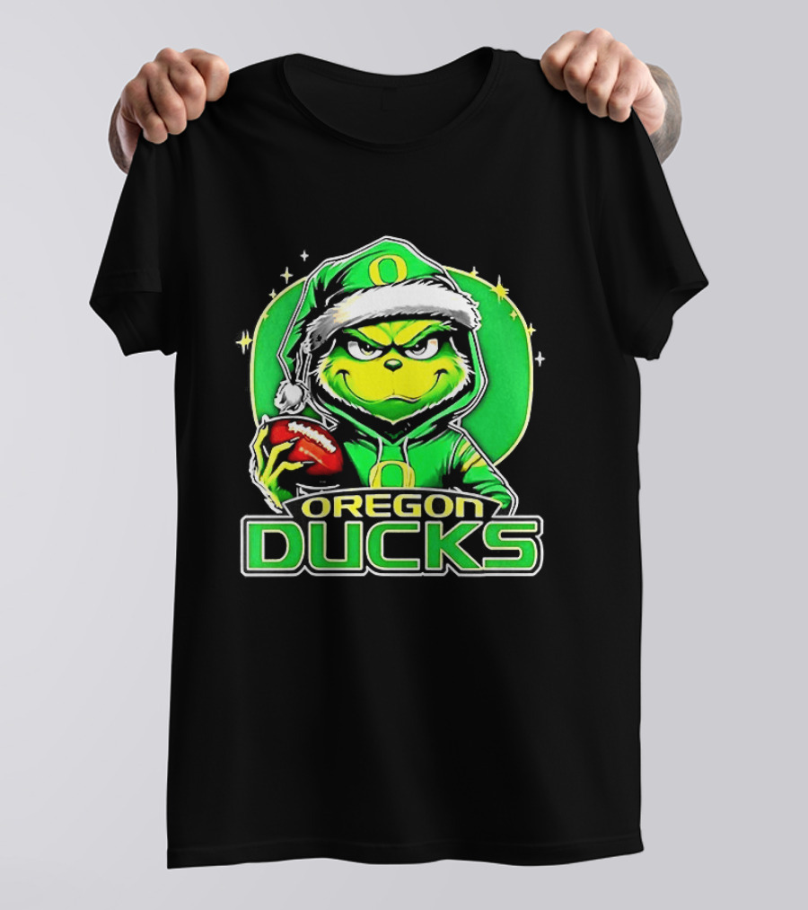 Santa Grinch Oregon Ducks Christmas 2025 T-Shirt