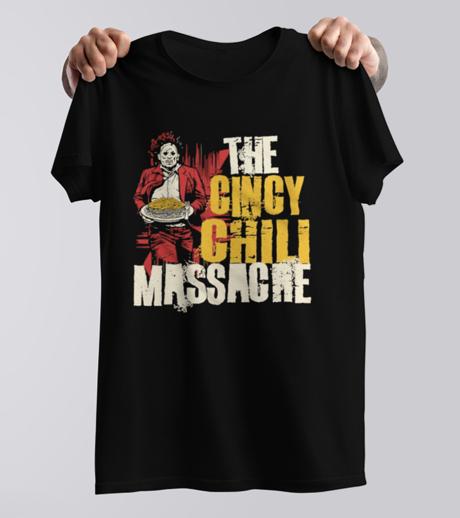 The Cincy Chili Massacre Horror Theme Cincinnati Food T-Shirt