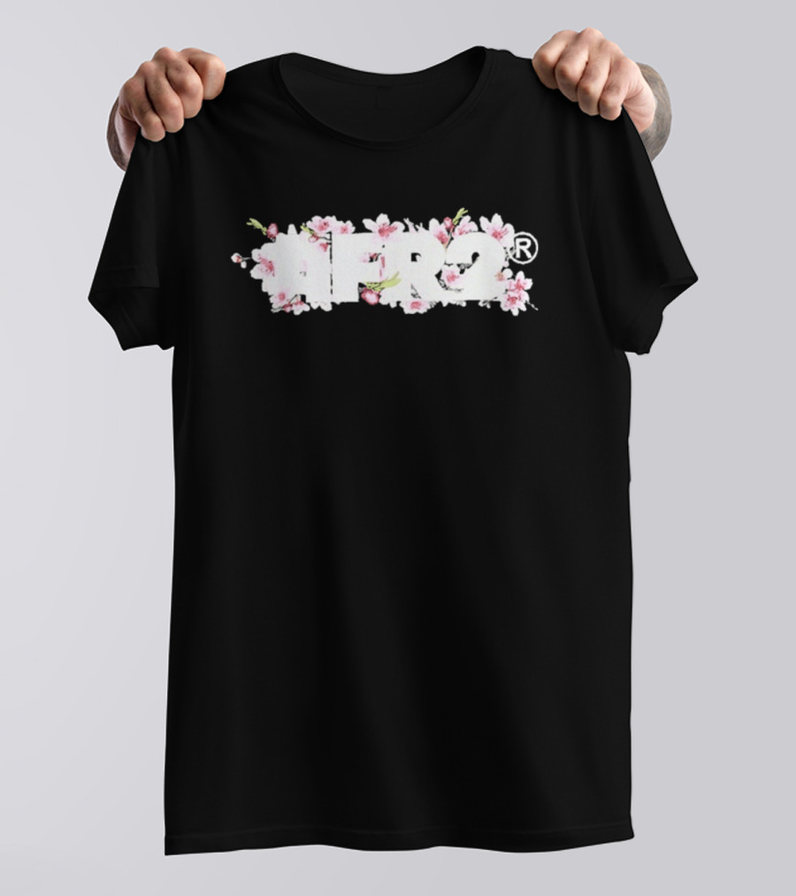 FR2 Embroidery Sakura Cherry Blossoms T-Shirt