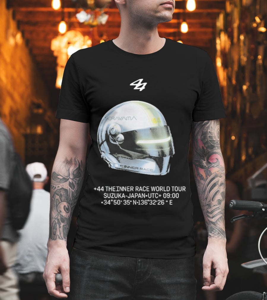 Sorayama Inner Race 44 Lewis Hamilton Helmet T-Shirt
