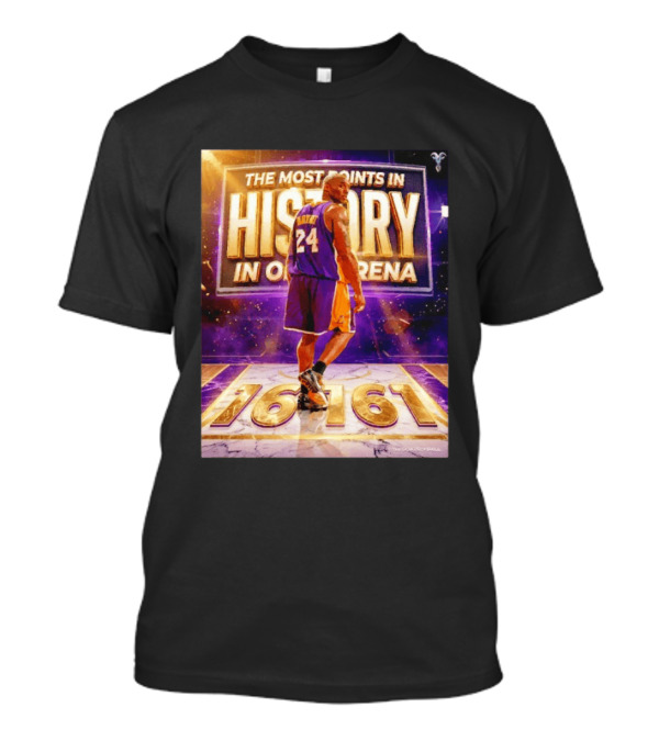 16161 The Most Points in History Kobe Bryant Los Angeles Lakers 16161 Arena T ...