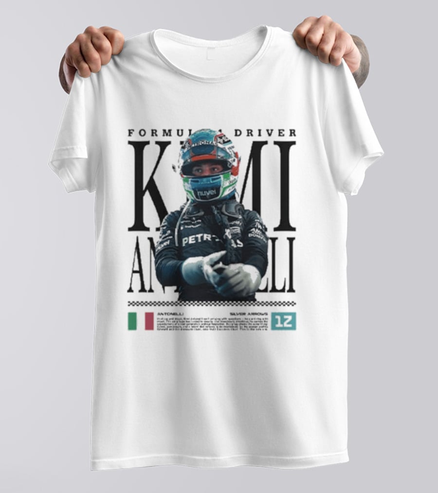 Formula 1 Driver Kimi Antonelli Petronas Racing 2026 T-Shirt