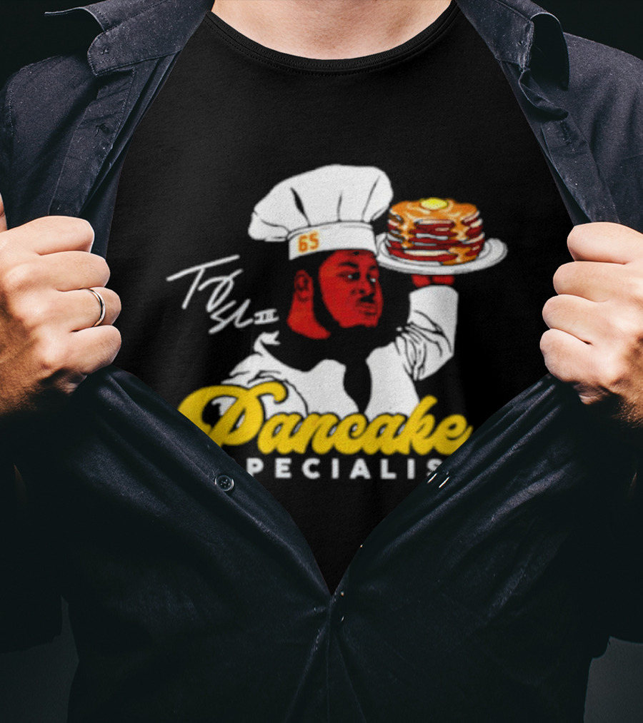 Trey Smith 65 Pancake Specialist Chef T-Shirt