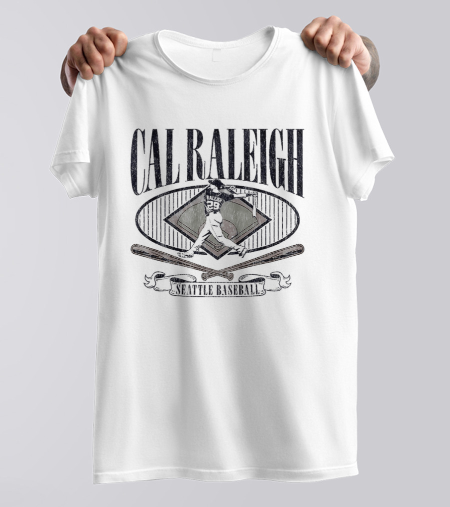 Cal Raleigh Seattle Mariners Diamond Standouts Baseball T-Shirt