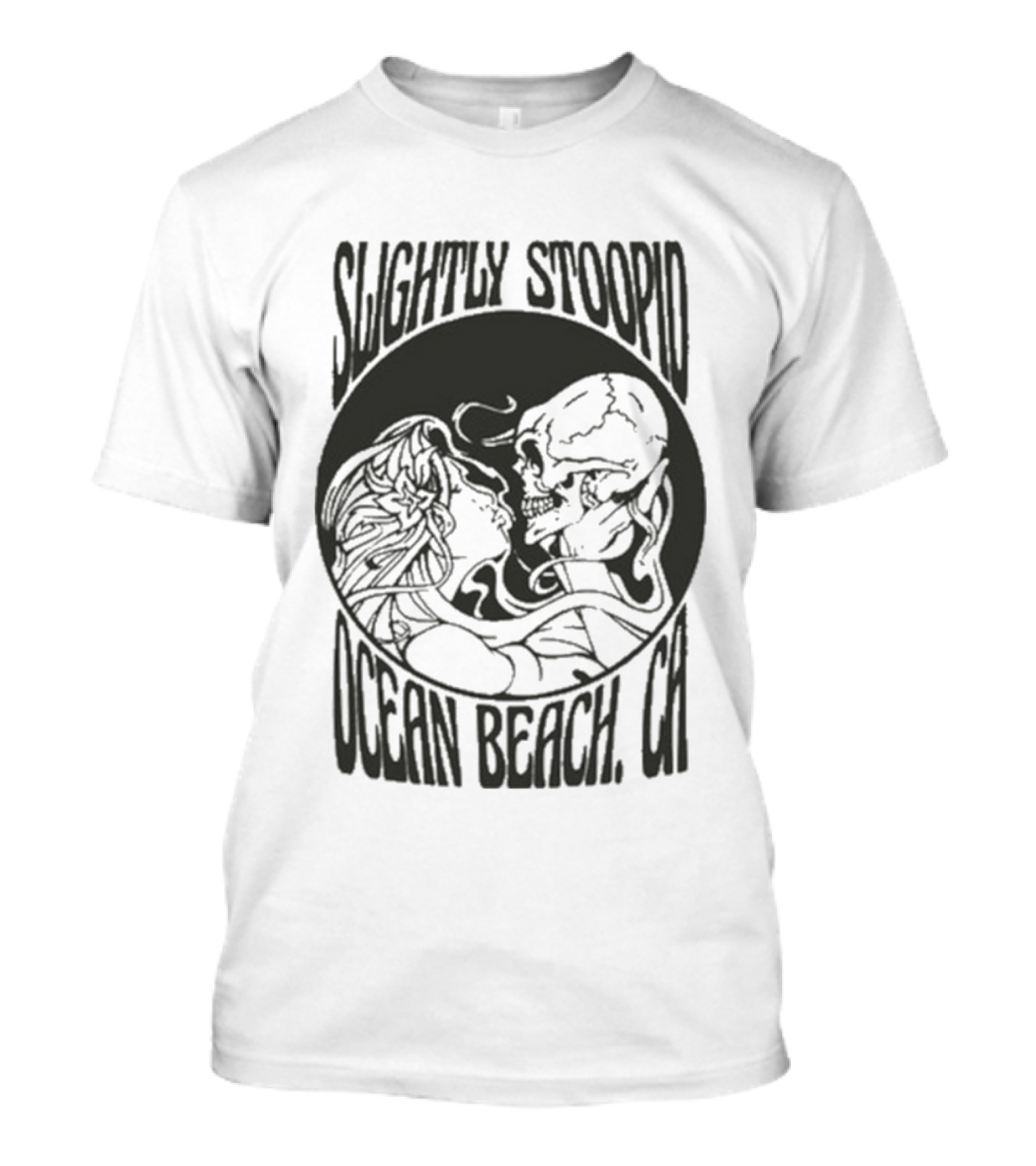 Slightly Stoopid Ocean Beach Skull Kiss T-Shirt