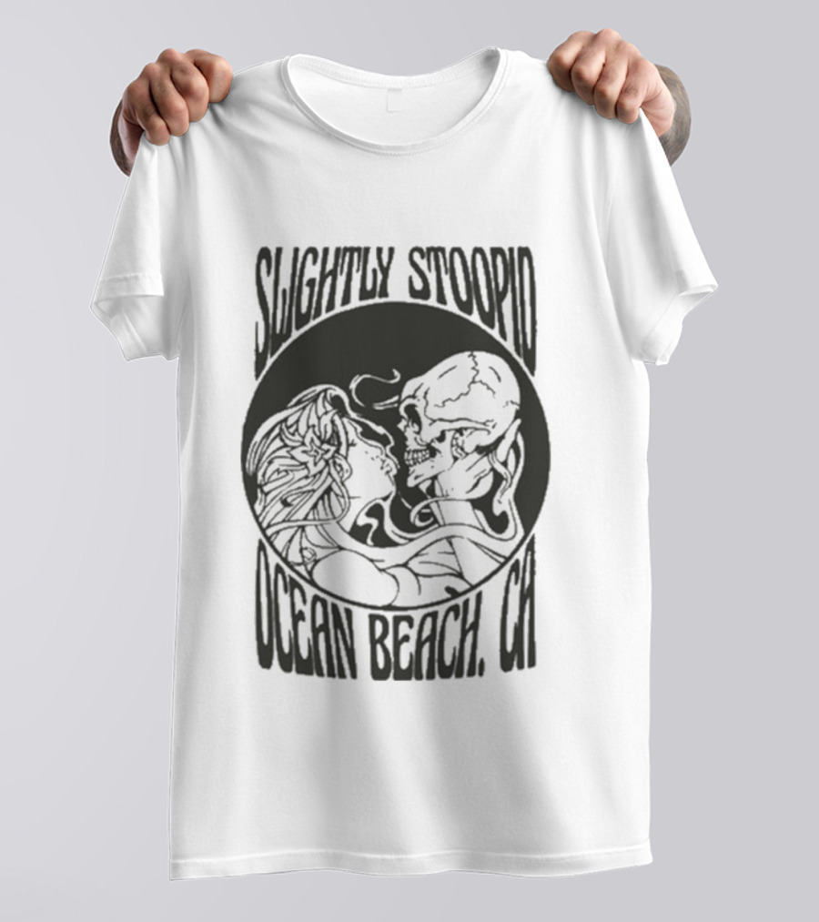 Slightly Stoopid Ocean Beach Skull Kiss T-Shirt