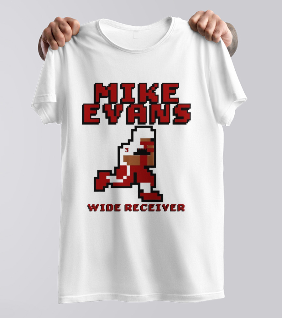 Mike Evans 8 Bit Wide Receiver NFL Football T-Shirt
