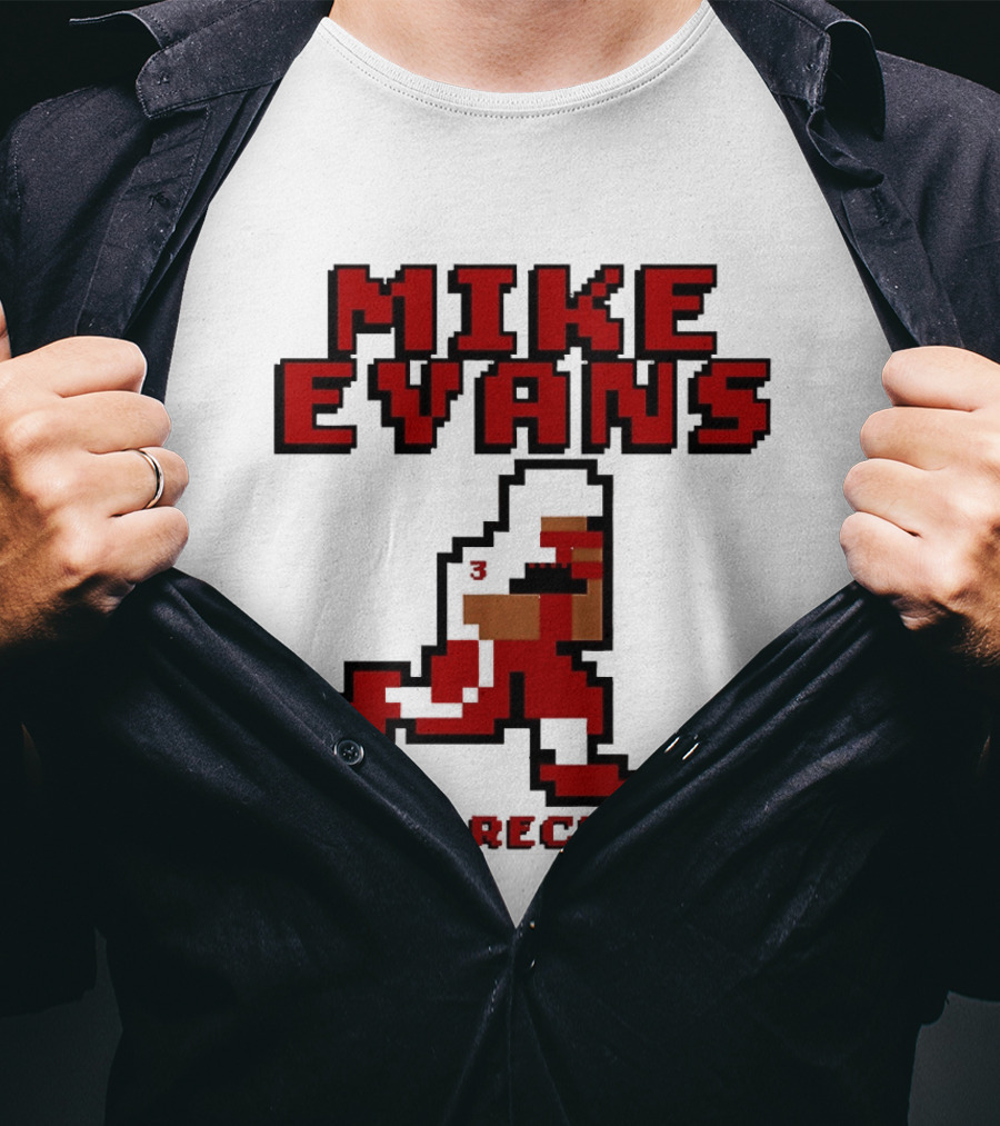 Mike Evans 8 Bit Wide Receiver NFL Football T-Shirt