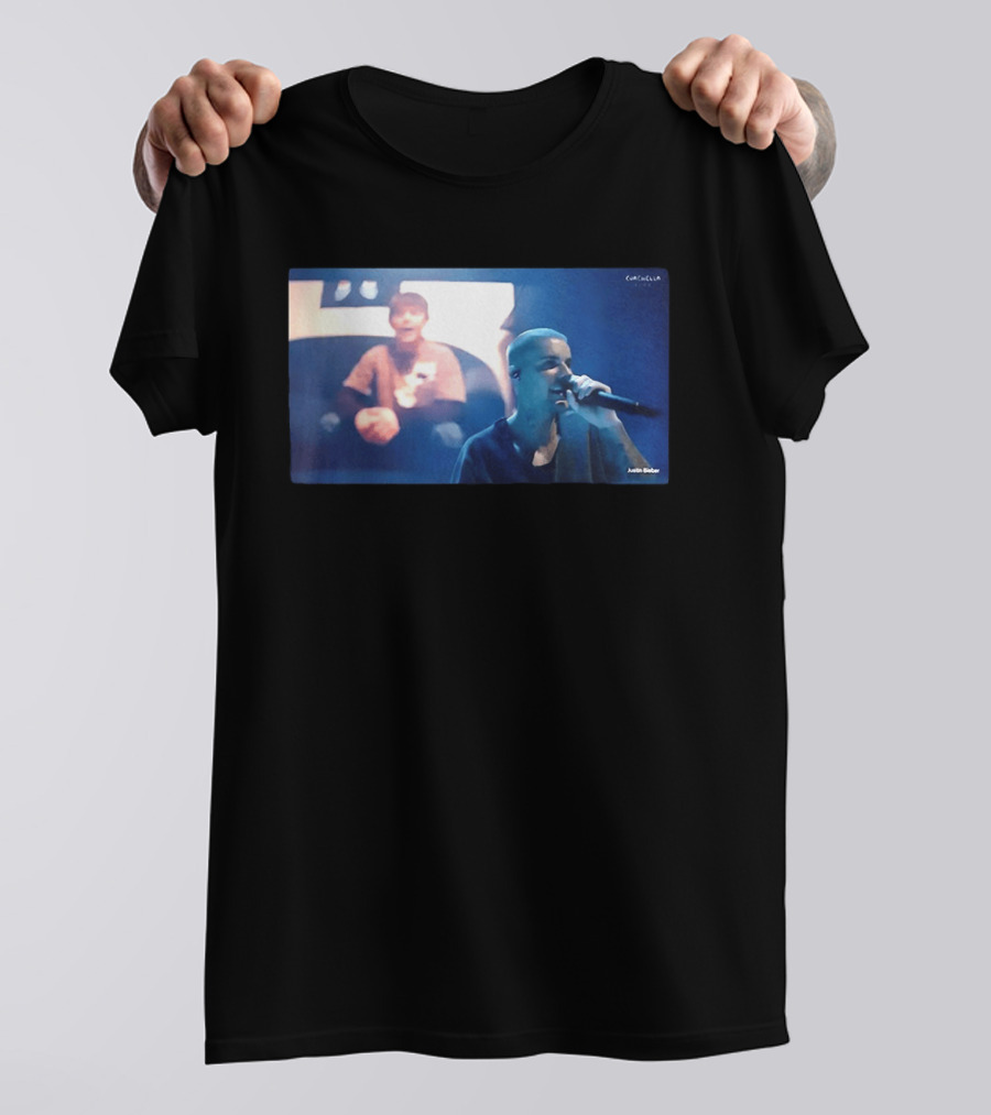 Justin Bieber Live Coachella Performance Iconic Concert Moment T-Shirt