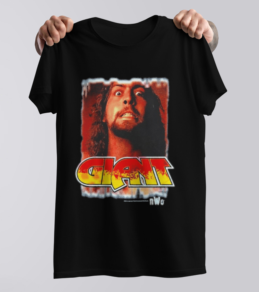Andre Giant NWo Wrestling Iconic Giant Text And Intense T-Shirt